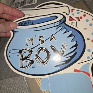 Blue 'It's a Boy' Sticker